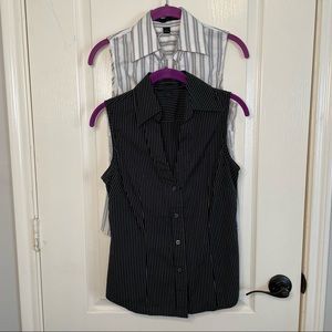 Express Studio button down sleeveless tops